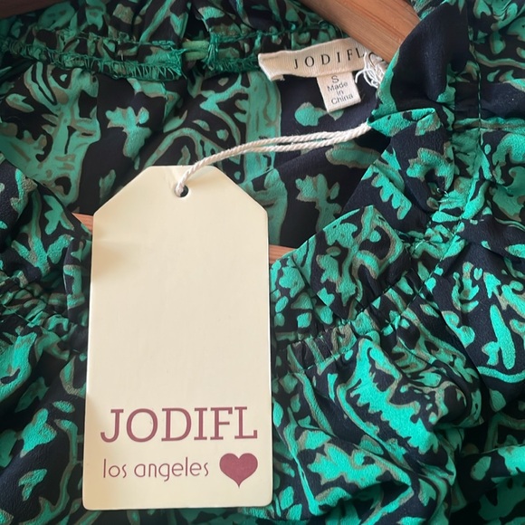 New JODIFL Green Tiered Maxi Dress size Small - Picture 10 of 13